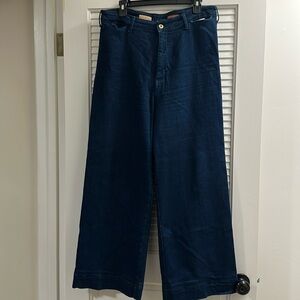 Anthropologie Pilcro wide-leg jeans.